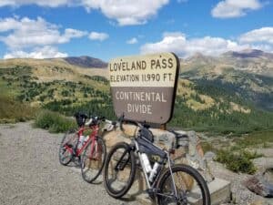Bikes atop Loveland Pass