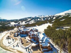 Breckenridge ski resort view from above