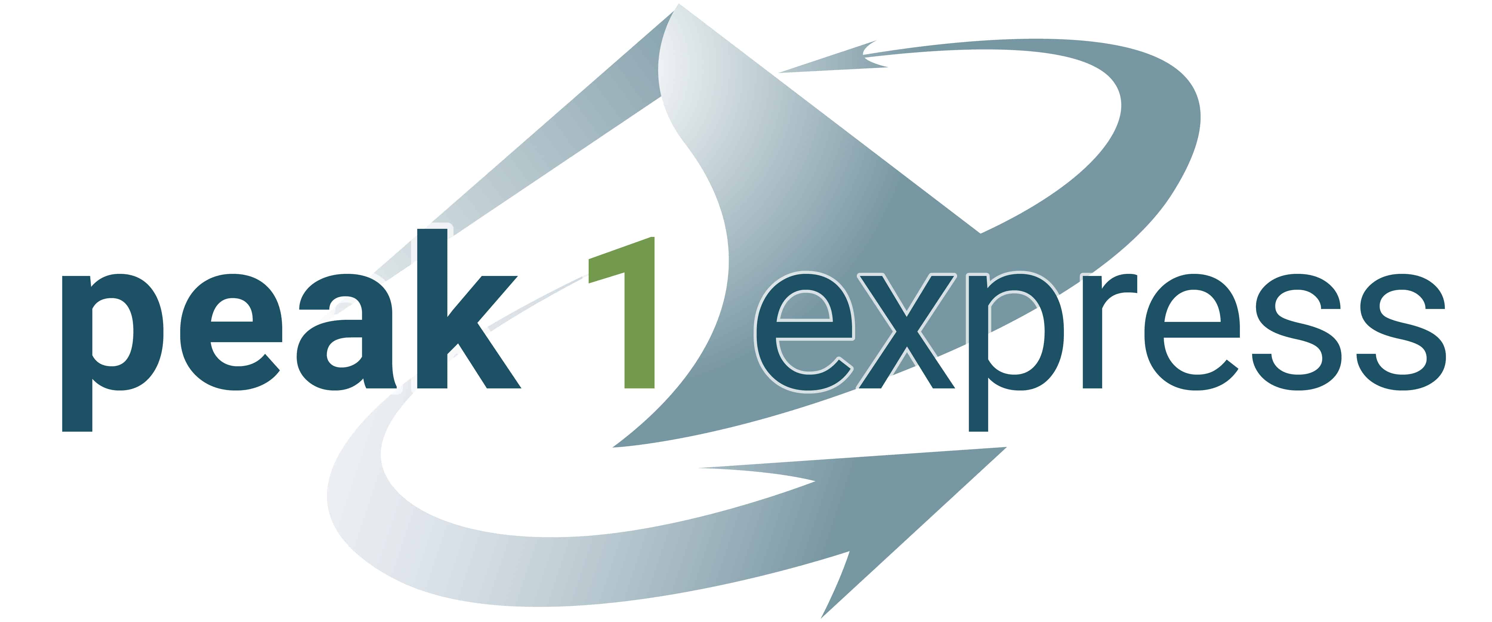 Peak 1 Express logo on white background