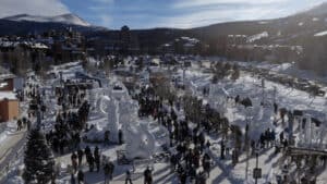 Snow Sculpture Competition in Breckenridge