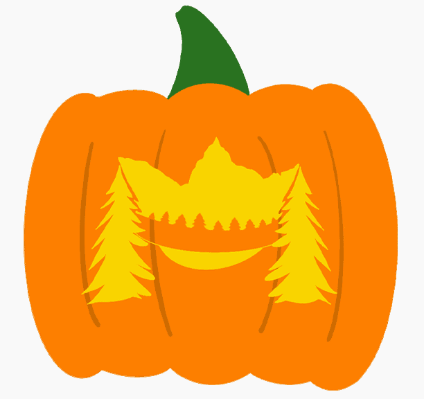 Lone Eagle Peak Pumpkin Carving Template