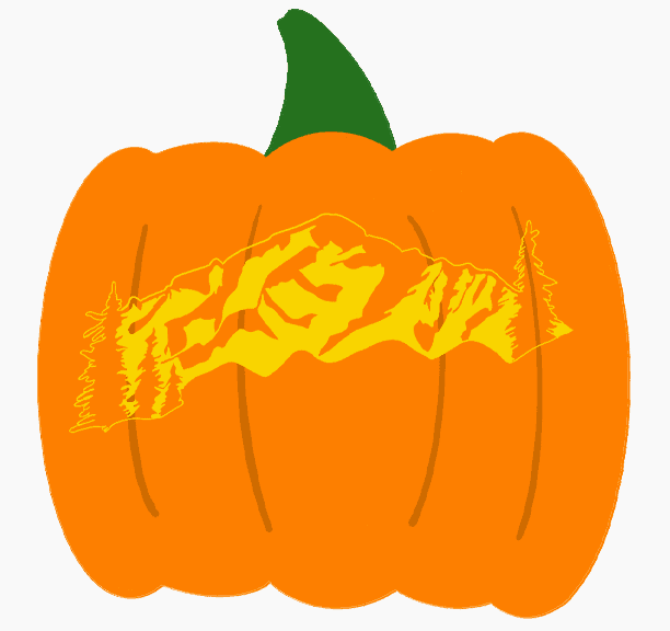 Pikes Peak Pumpkin Carving Template