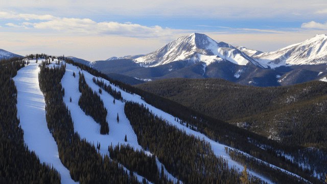 Ski slopes in Keystone Colorado