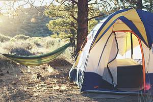 Camping tent and hammock