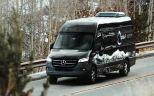 Sprinter van shuttle in colorado