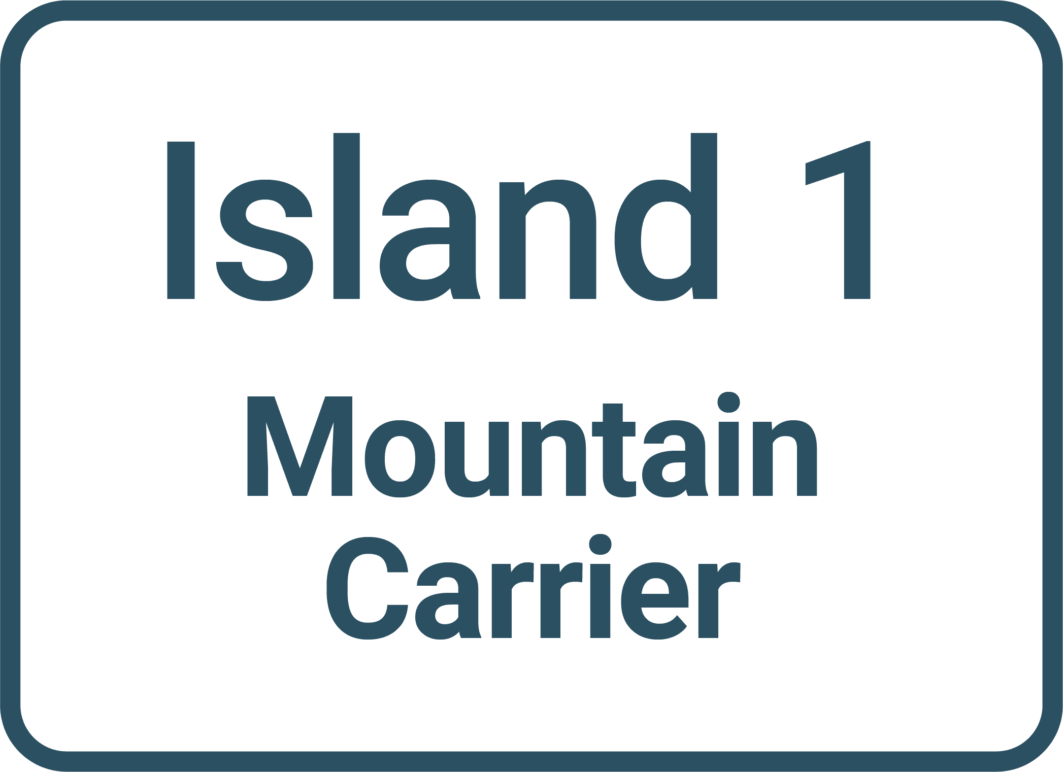 Island 1 Mountain Carrier