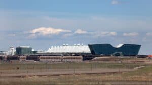 denver international airport from a distance