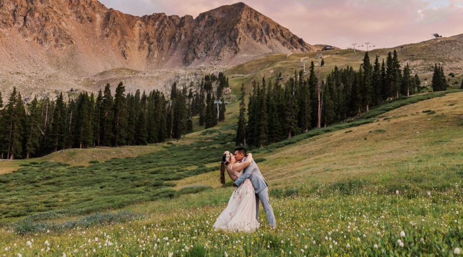 clare and kevin wedding - kiss in a field