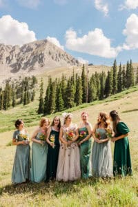 Clare's wedding and bridal party