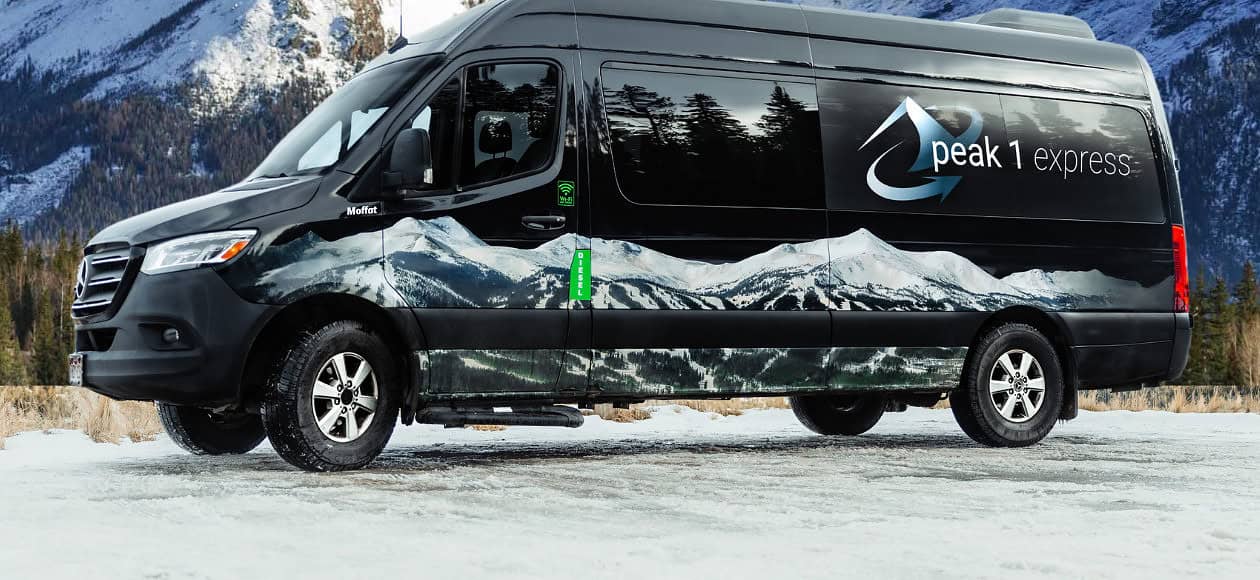 Peak 1 Express Airport Shuttle i n Colorado mountains