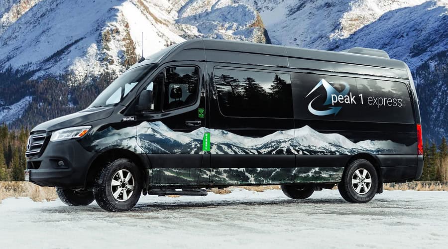 Peak 1 Express Airport Shuttle i n Colorado mountains