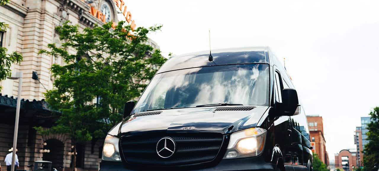 MileMarker van outside Union Station
