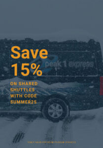 Peak 1 promo graphic for summer