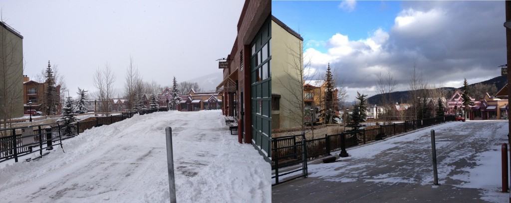 Before and After Breck Snowstorm